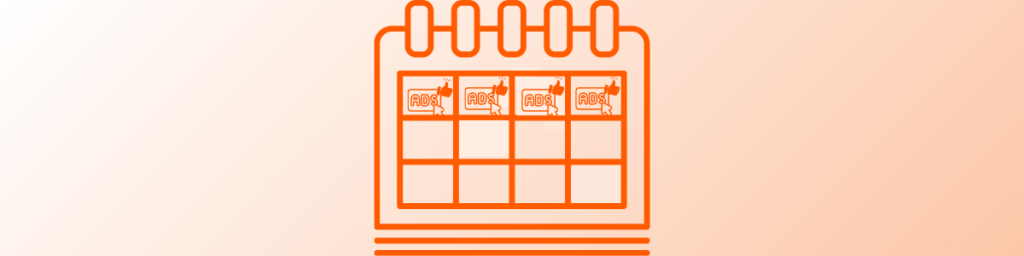 Calendrier SEA des campings 2026 avec périodes clés de campagnes Google Ads